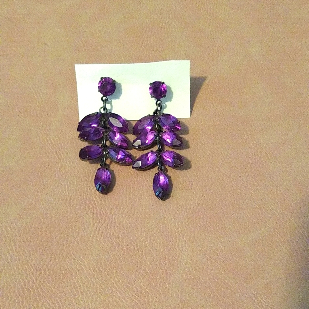 Purple Earrings